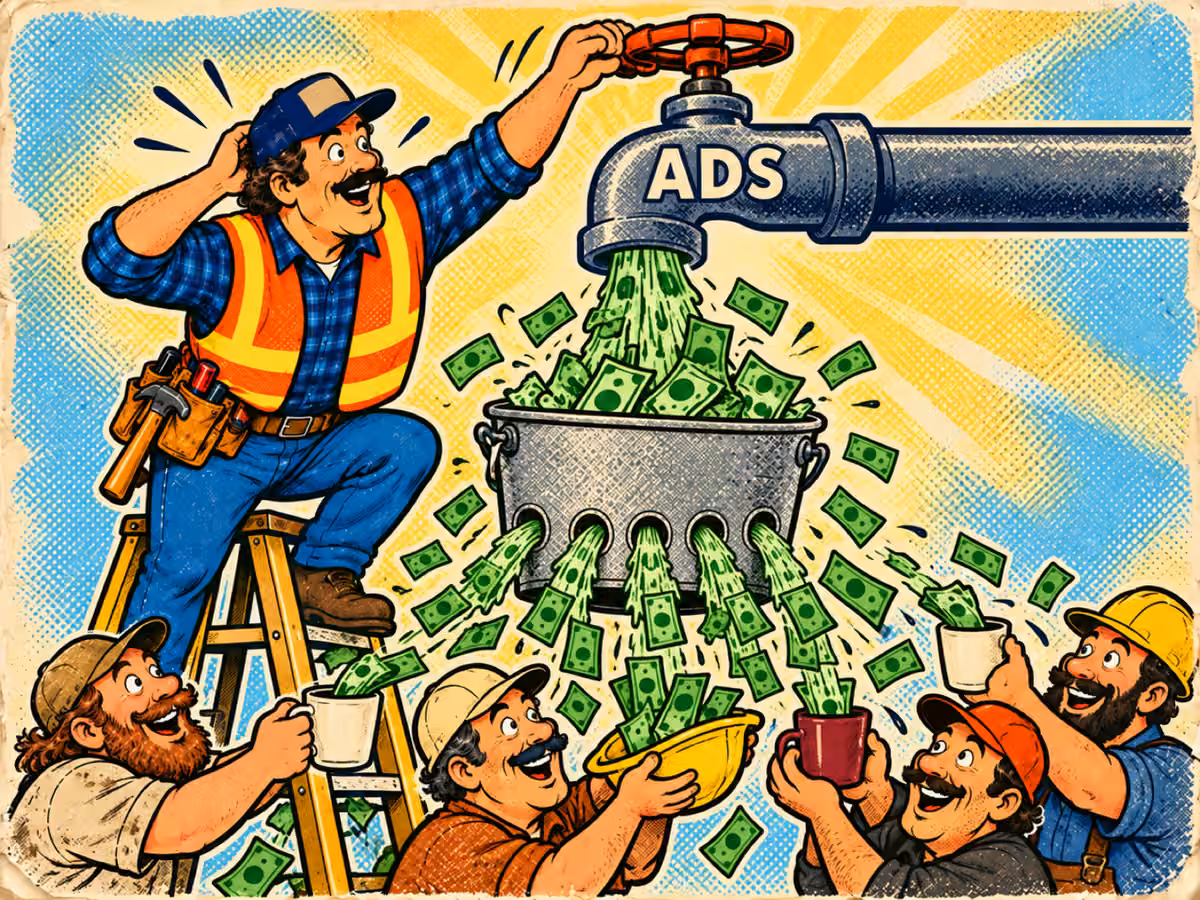 Кран ADS льёт деньги в дырявое ведро, а конкуренты внизу ловят капли