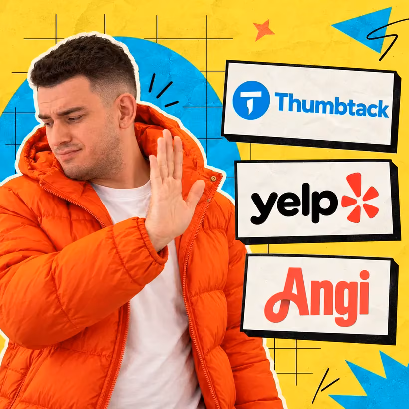 Eddie waves off Thumbtack, Yelp and Angi
